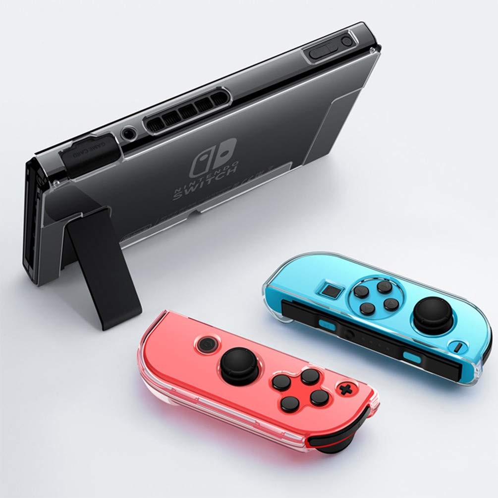 Clear Dockable Case for Nintendo Switch Joy Con Crystal Protective Cover