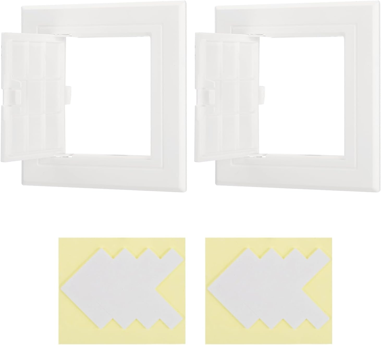 Access Panel for Drywall 4X4 Inch, 2 Set ABS Plastic Wall Hole Cover Access Door