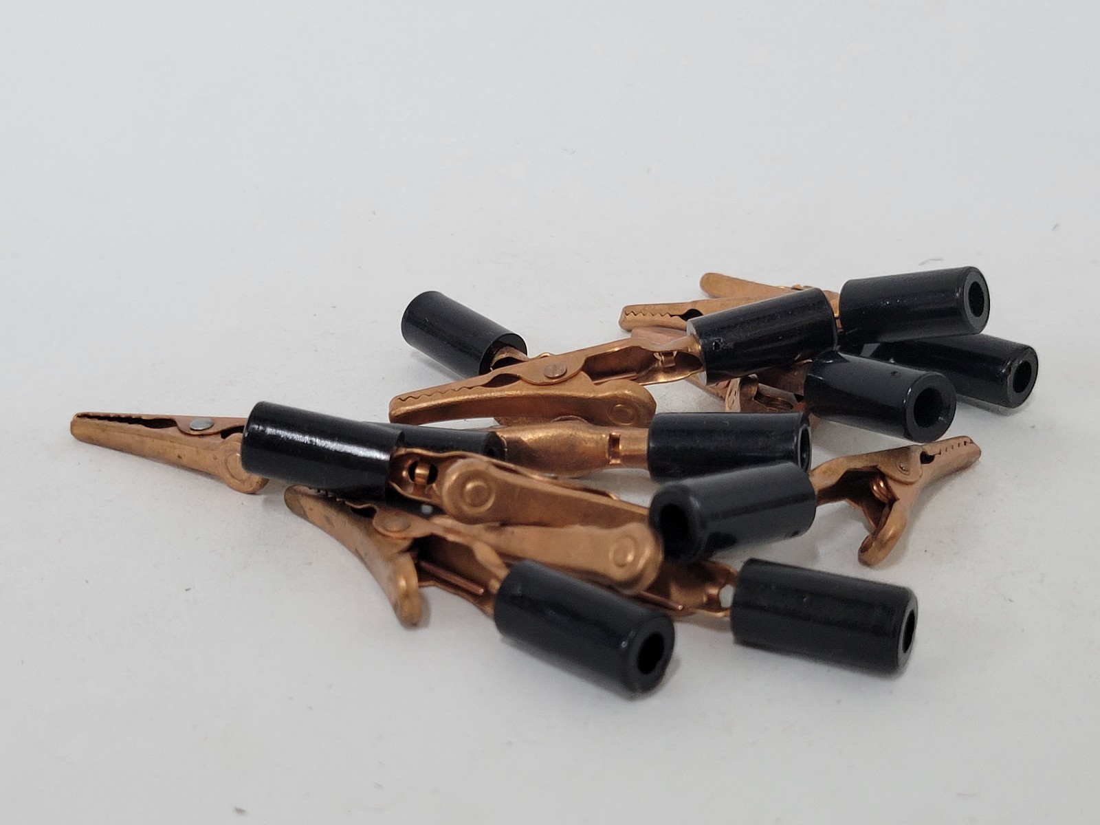 12X Solid Copper Alligator Clips