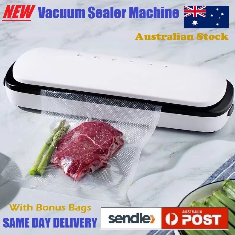 Food Vacuum Sealer Machine Kitchen Fresh Storage Heat Saver with Food Seal Bags