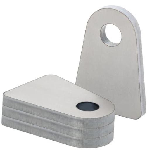 Weld on Tabs, 1/2" Hole; 2-1/2" Height; 1-3/4" Wide; 1/4" Thick 2-1/2" H 4 PCS