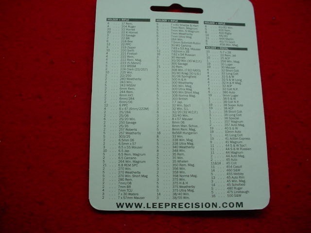 Lee- #90203-Auto Prime Shell Holder- #3 - New !!
