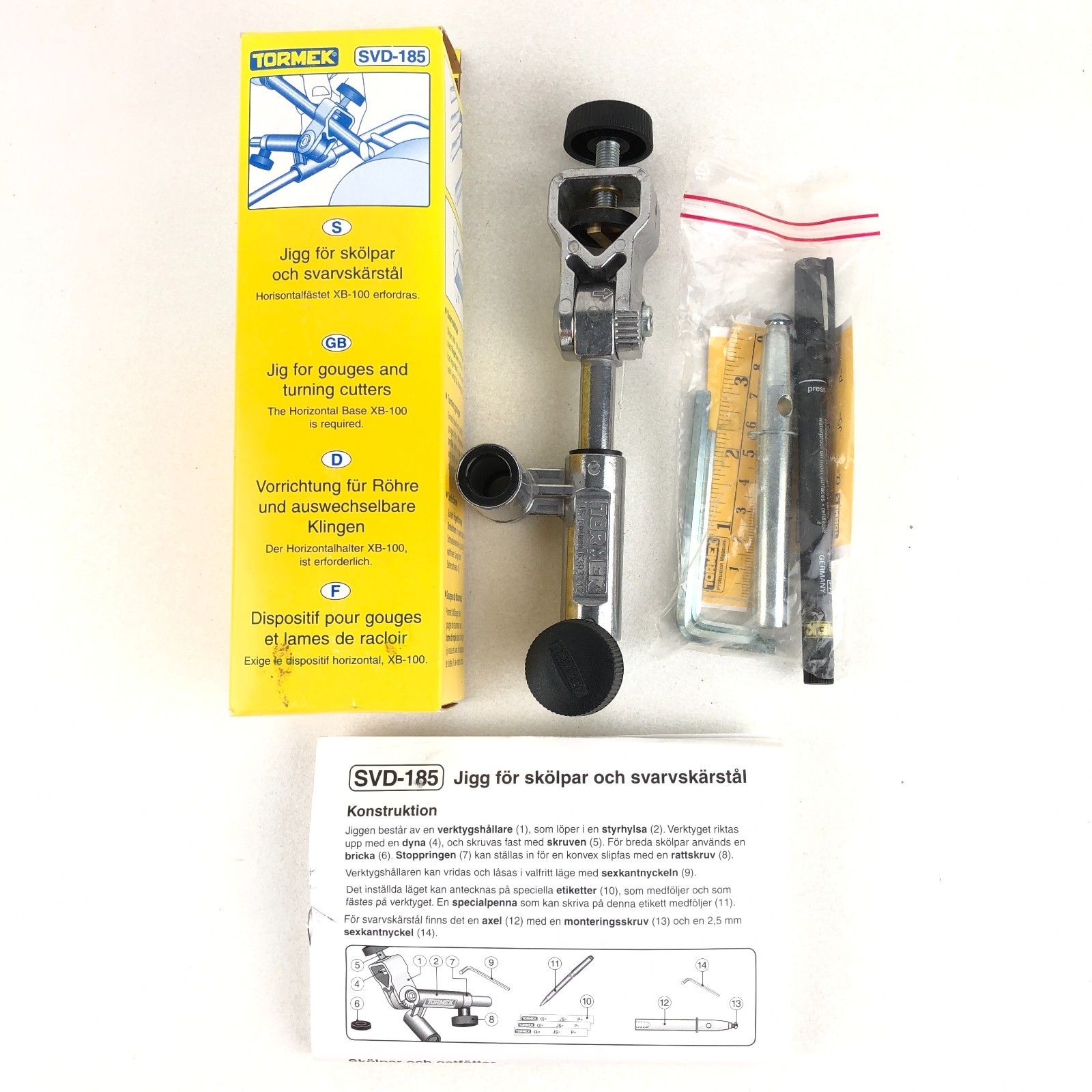 TORMEK SVD-185 Jig For Gouges And Turning Cutters – Woodturning Gouge Sharpening