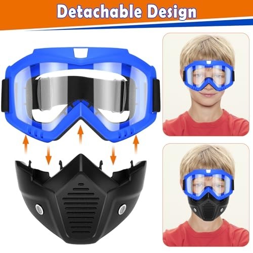 Tactical Detachable Masks with Goggles for Nerf Rival Blasters - Apollo, Zeus, K