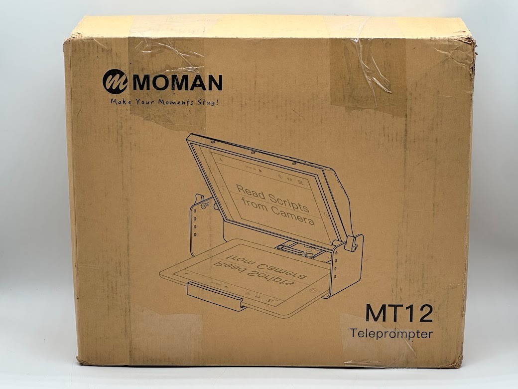 Moman Teleprompter, Metal Prompter iPad Tablets with APP Remote Control