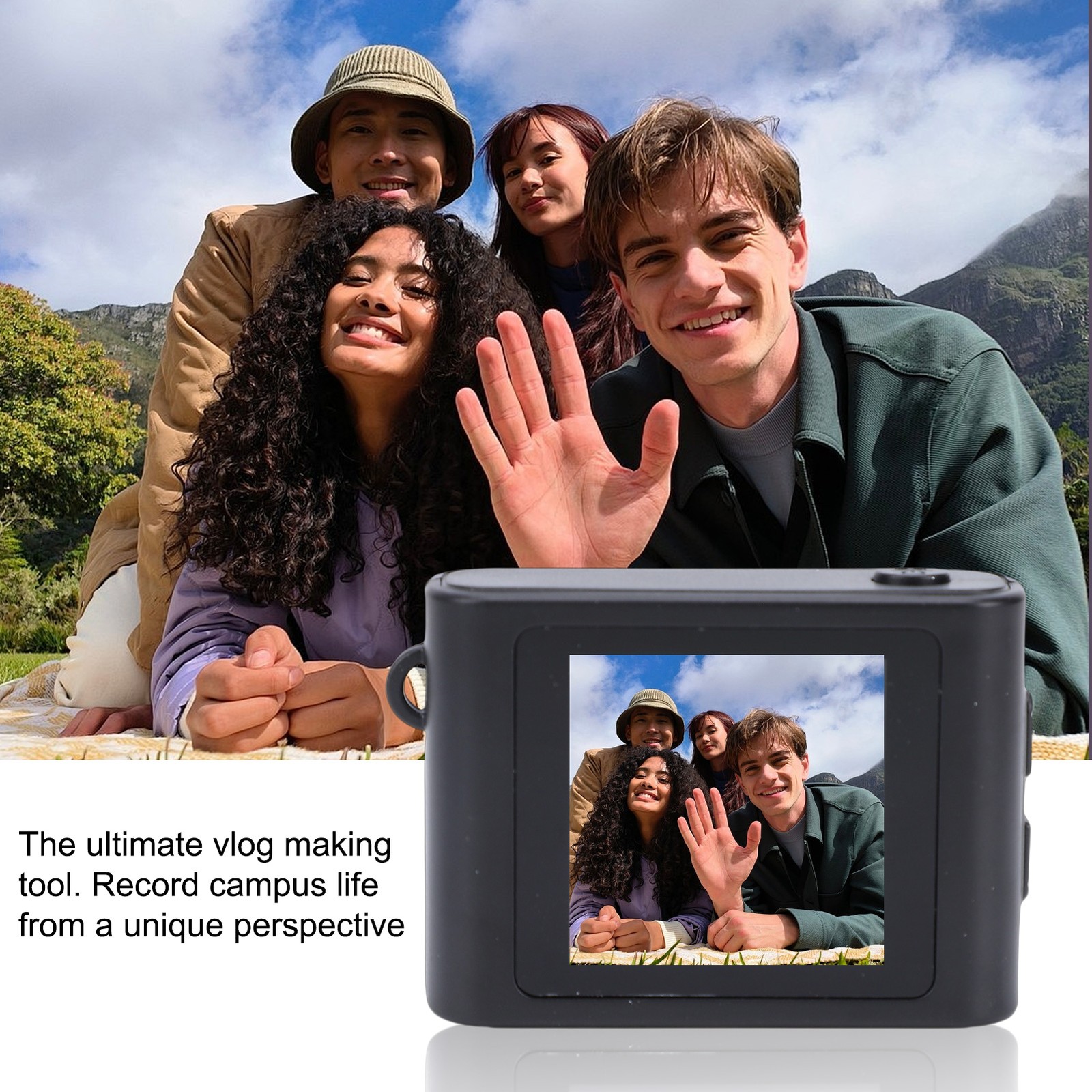 Mini Digital Camera Keychain 1080P Small Portable Photo Video Camera 1.54 I UOYQ