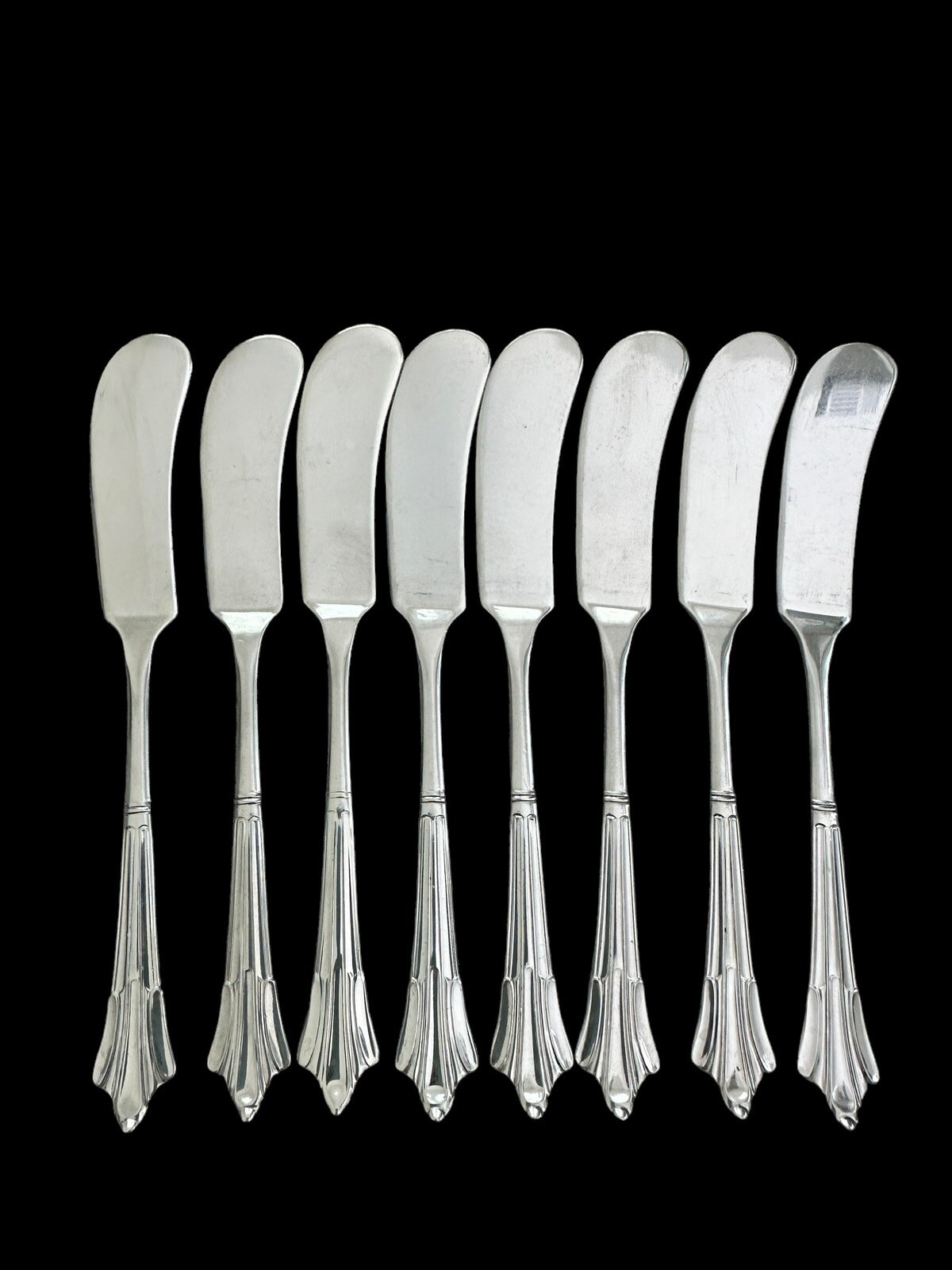 VTG Stainless Sheffield Corby Hall LTD 18/10 Butter Spreaders Set Of 8
