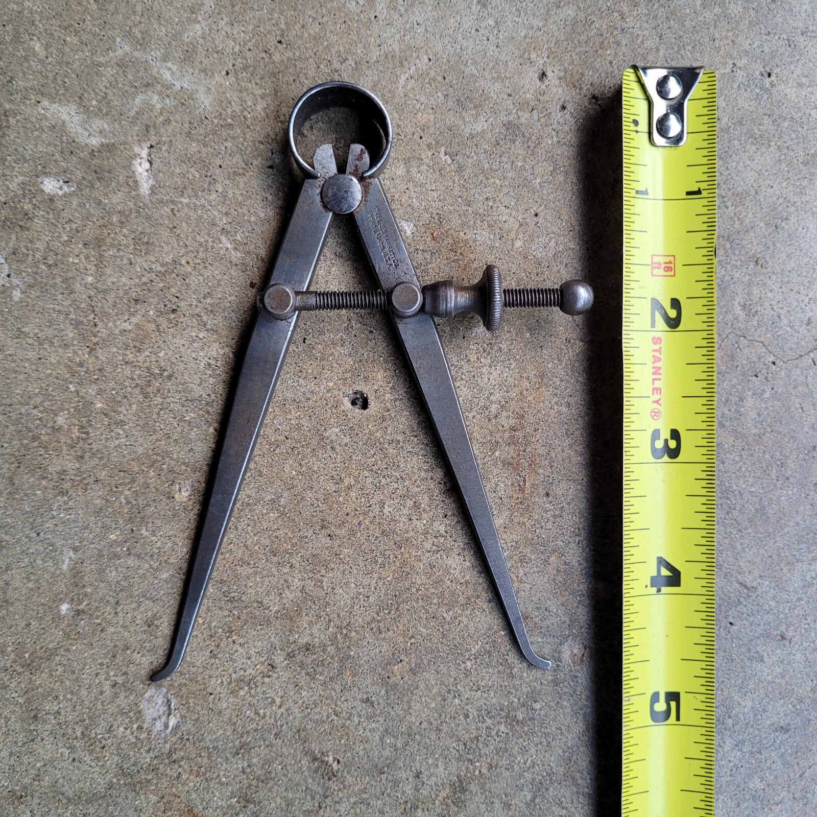 L S Starrett Inside Calipers 4-1/2"