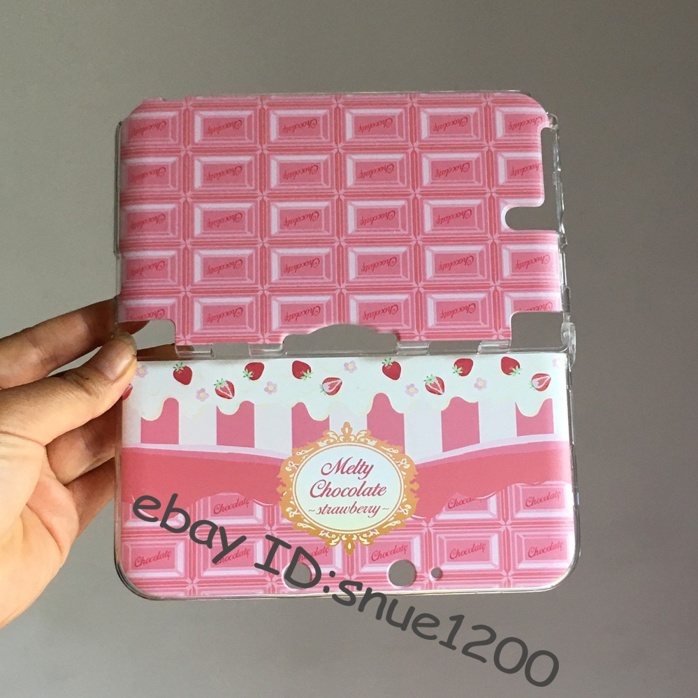 Custom Cute Protective Case Cover For Nintendo 3DS XL LL Pink Strawberry shell