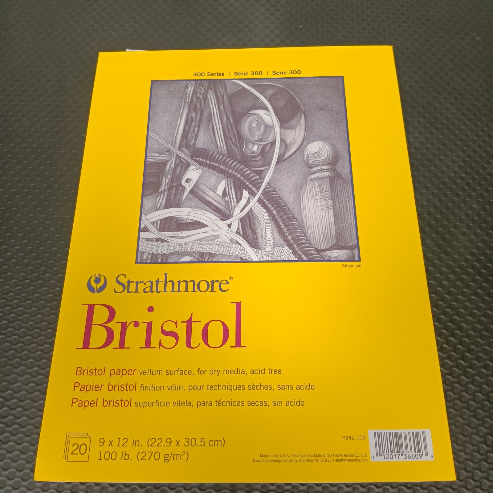 Strathmore Bristol Paper Pad, 300 Series, Regular, 9" x 12", 20 Sheets