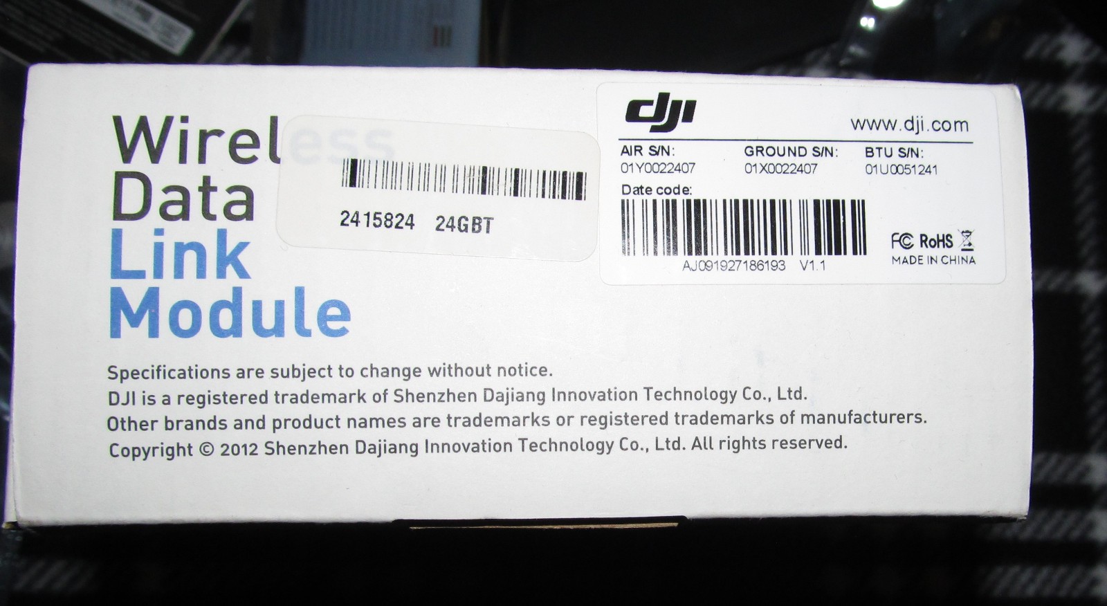 DJI 2.4G Data Link LK24-BT