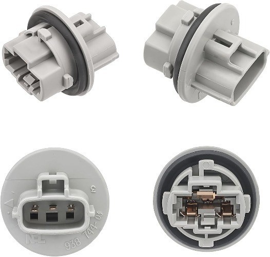2 PCS FRONT Turn Signal Light Parking Light Bulb Socket Connector Pigtail Compat