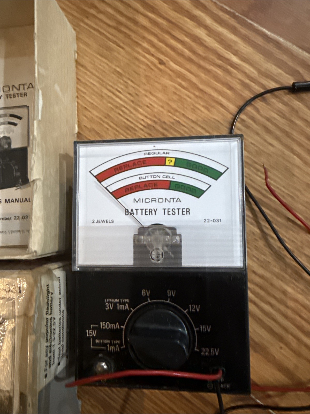 VTG micronta battery tester radio shack cat # 22031