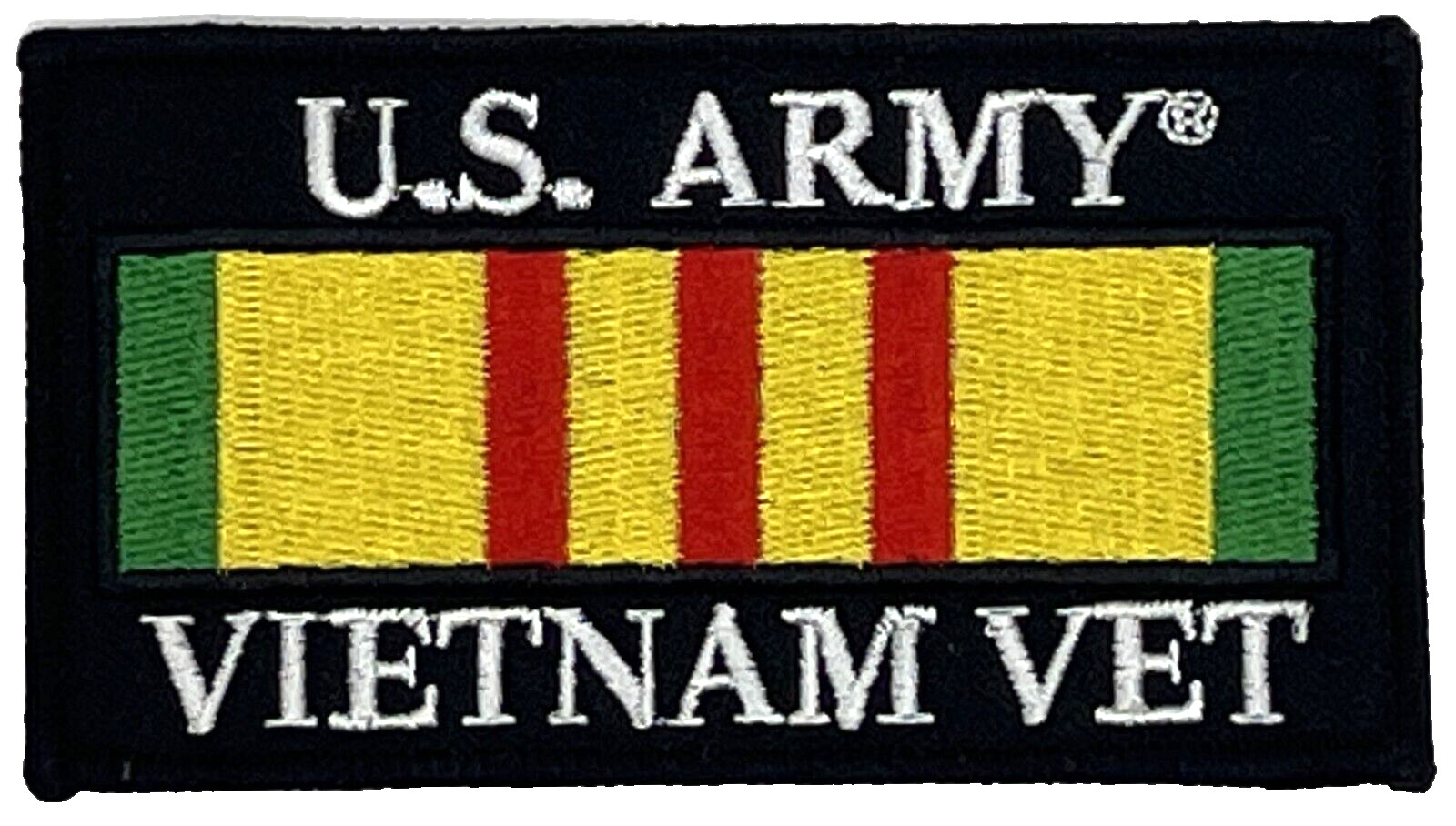 U.S. ARMY VIETNAM VET RIBBON MILITARY VETERAN IRON ON PATCH EE-174