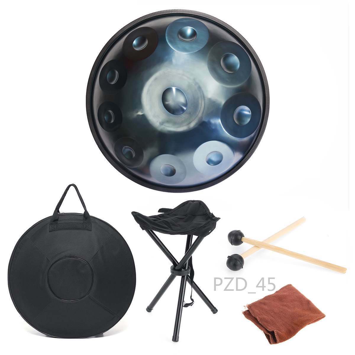 Handpan 22inch 9 Notes Handpan - D Minor HandPan - Backpack Suit