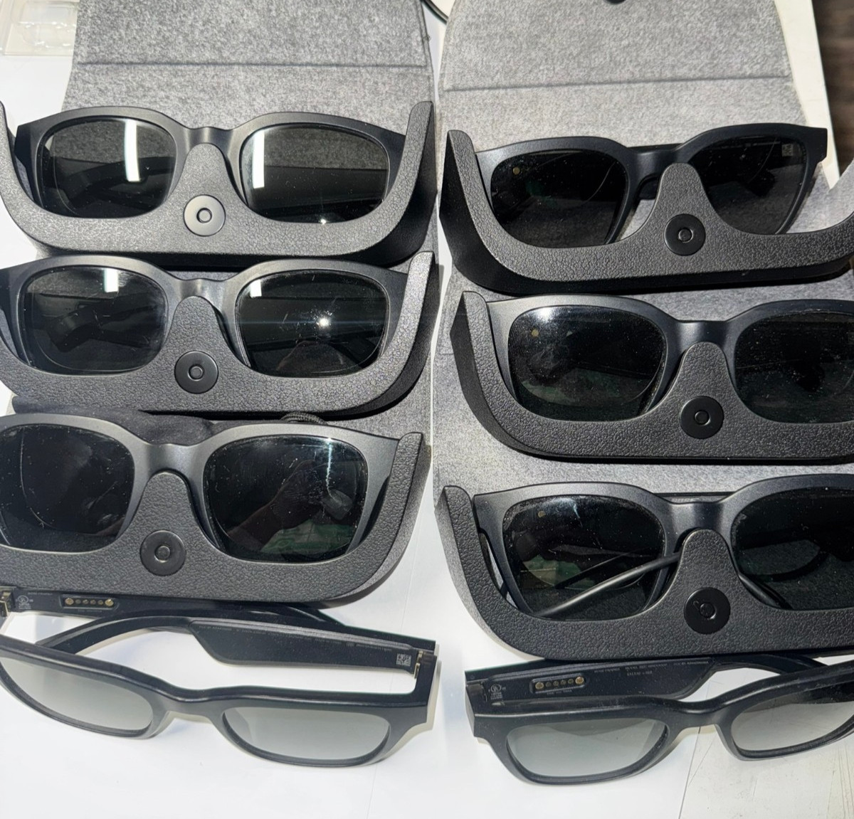 Lot of 8 Bose Alto Frames BMD0007 Audio Smart Glasses Black Parts/Repair