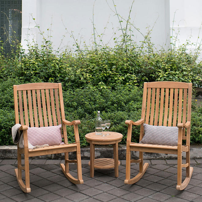 Cambridge Casual Weston Teak Side Patio Table