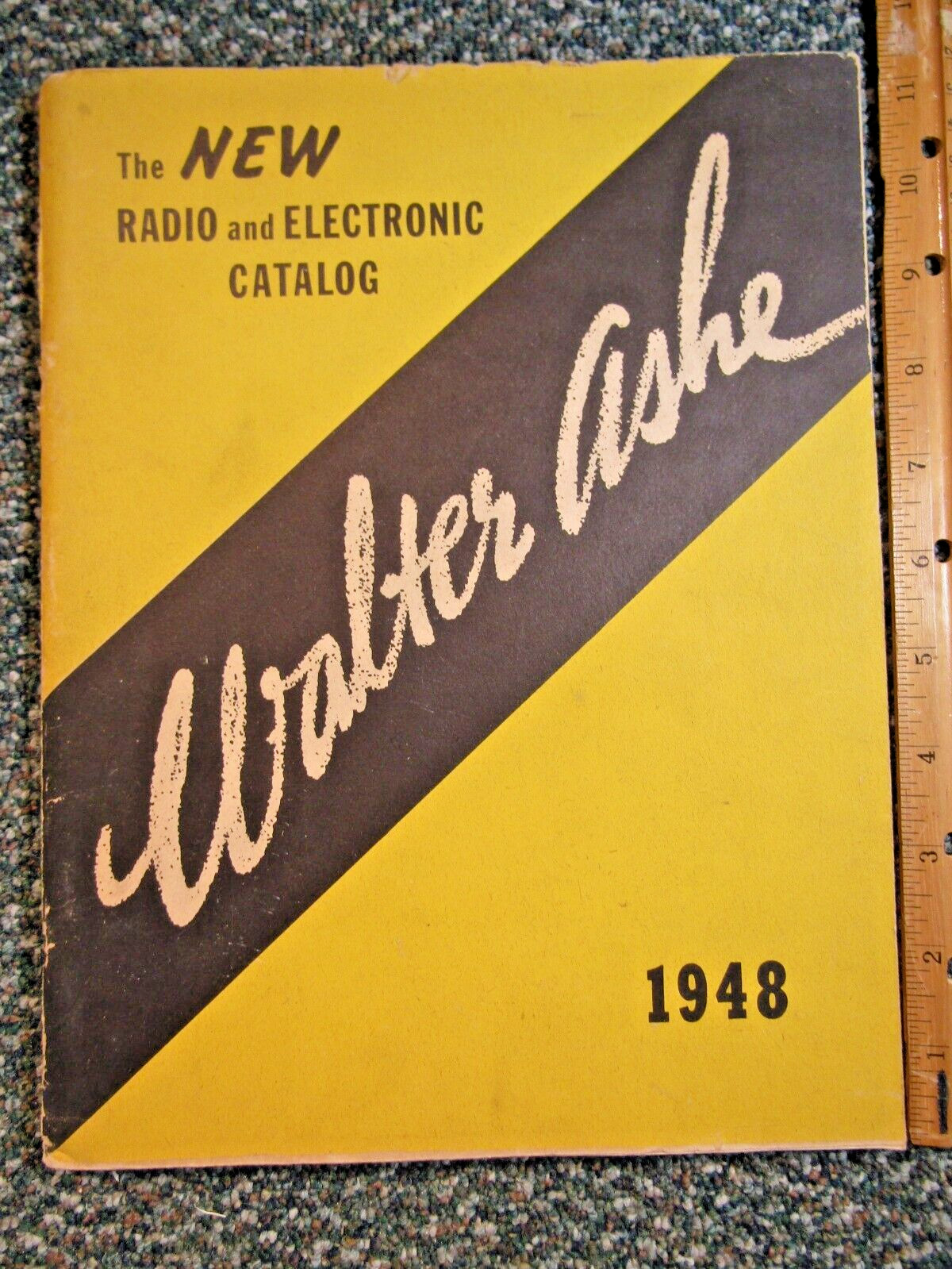 Walter Ashe Radio Co.  1948 Catalog ~ original ~ radio, tv, tubes, ham equipment
