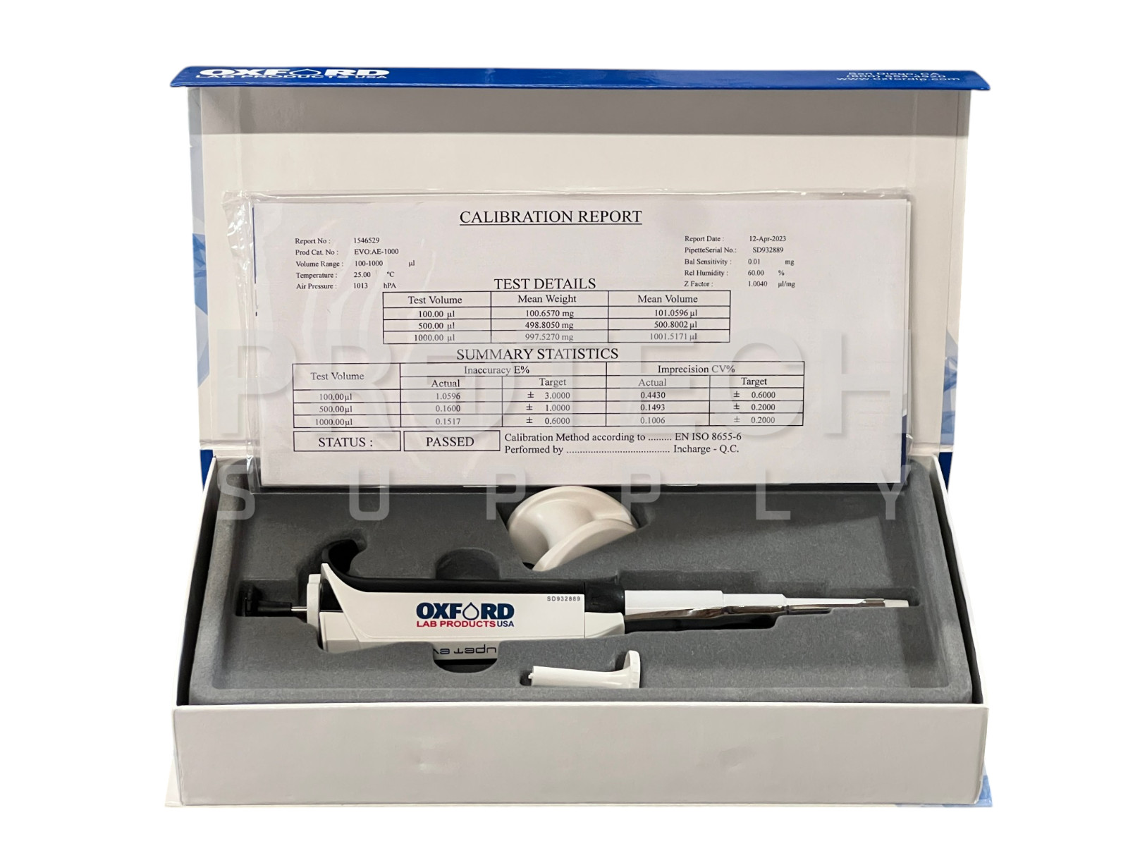 Oxford AE-1000 Accupet EVO Pipette 100-1000ul NEW GUARANTEED