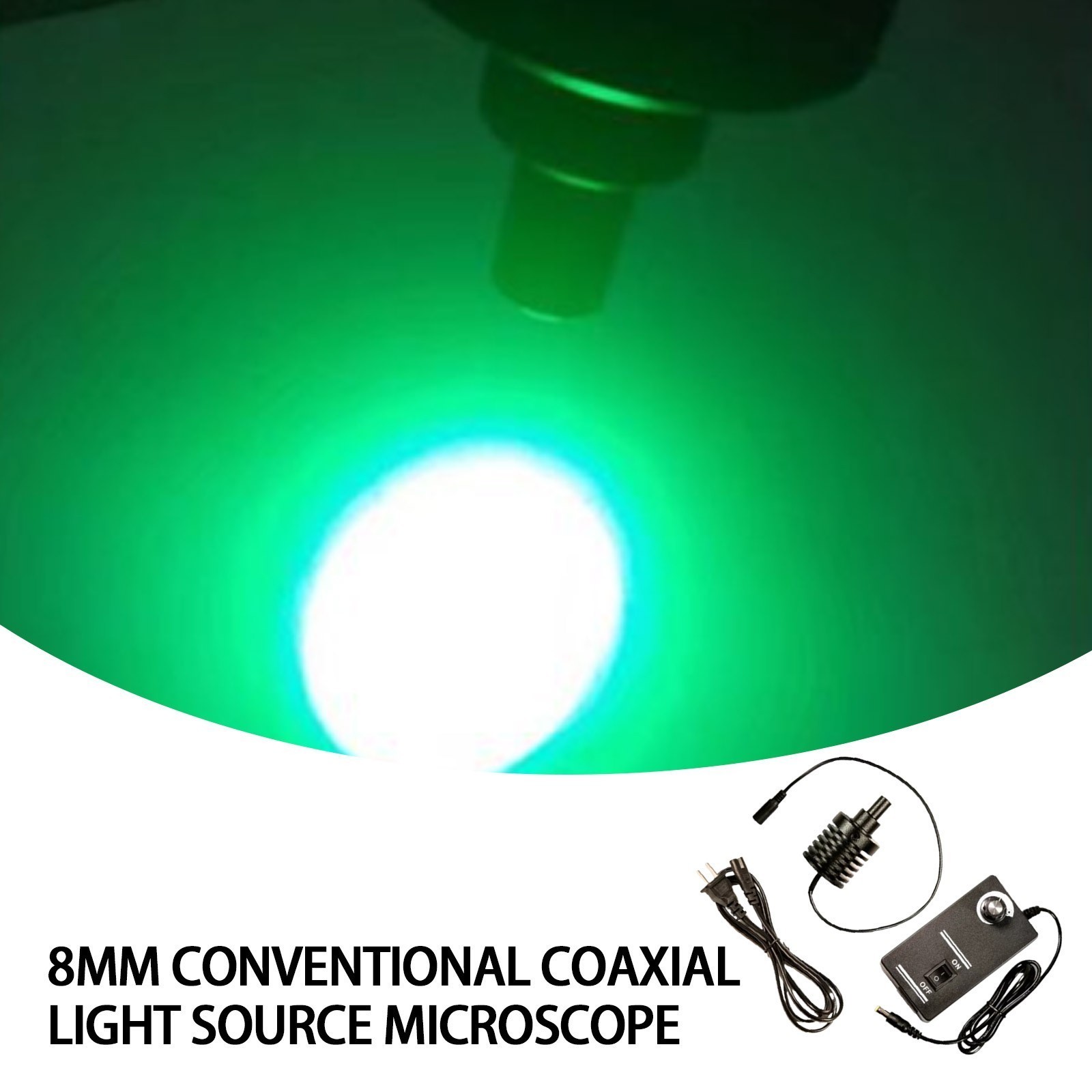 Adjustable Coaxial Light Source Microscope LED Spot Lamp Brightness 90V-240V