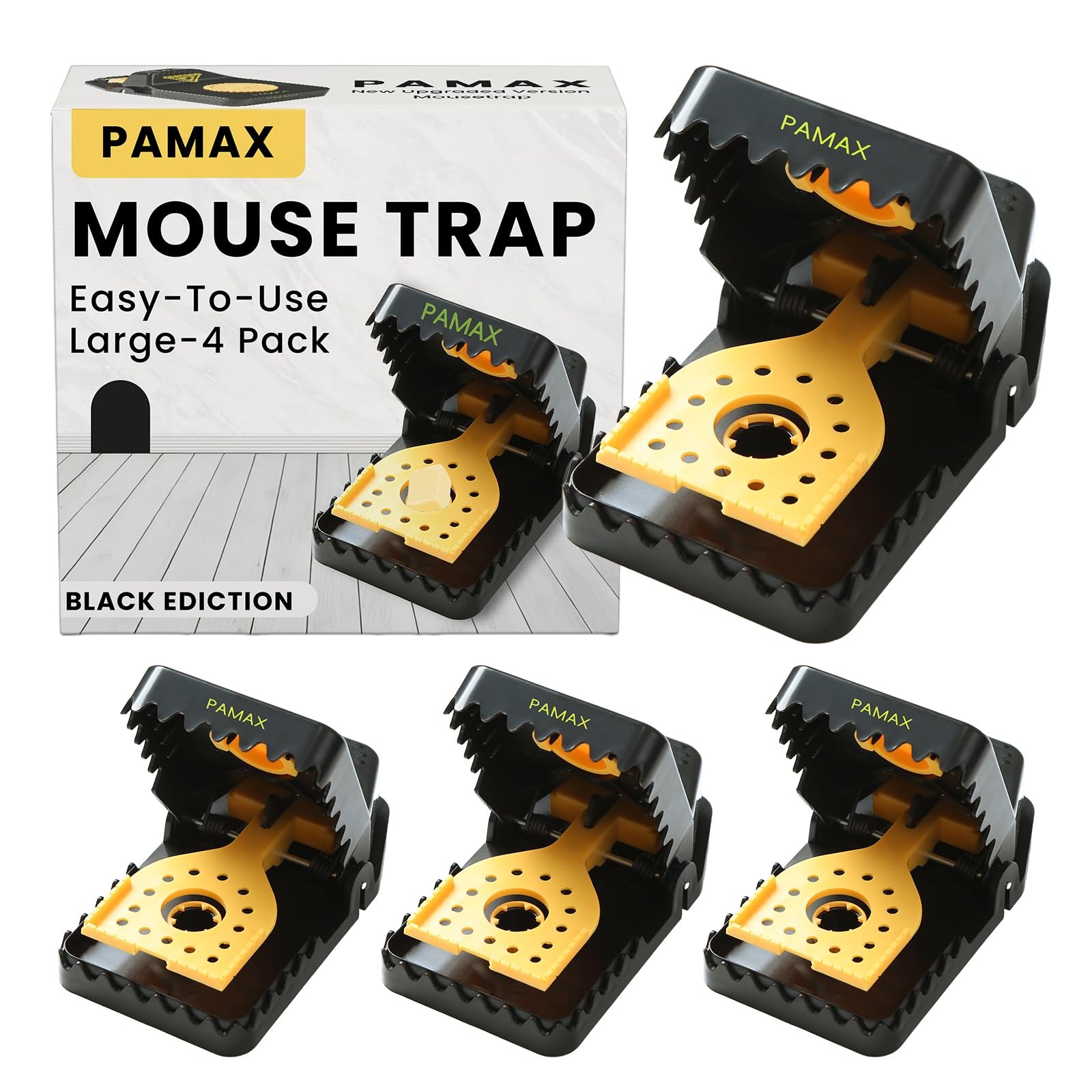 Pamax Mouse Trap Humane Powerful Mouse Traps Reusable Indoor Quick Kill Mice
