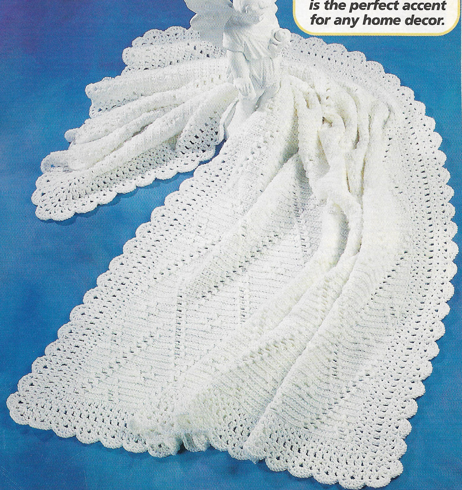 Angel's Ladder Afghan crochet pattern instructions