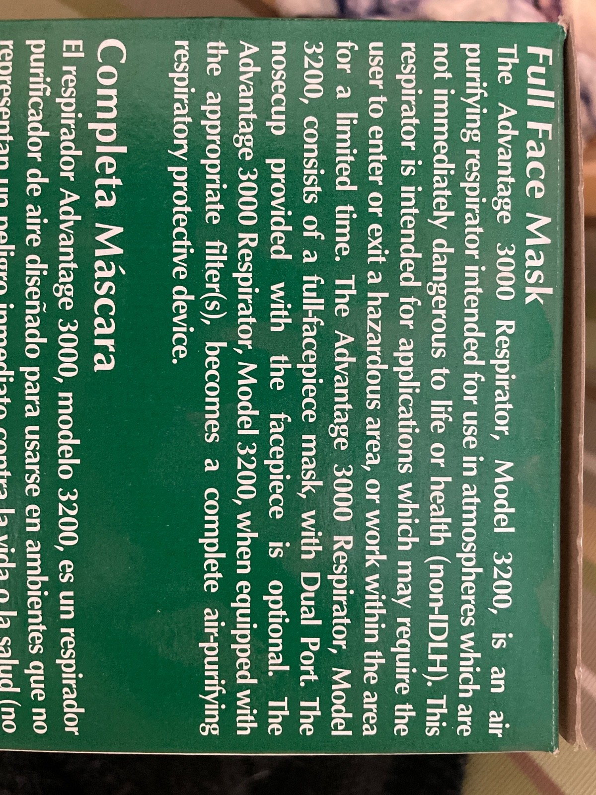 Advantage 3000 full face mask large