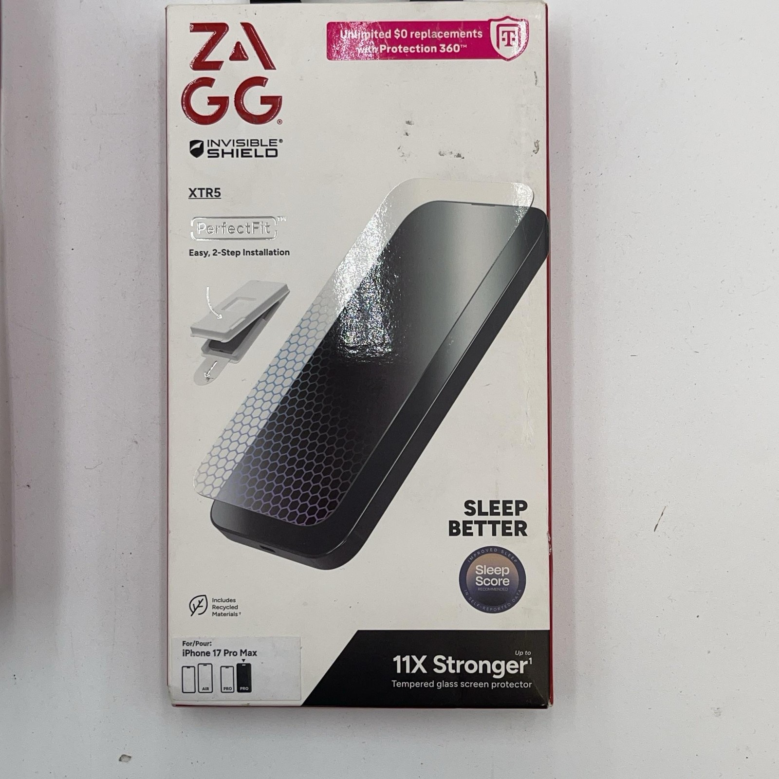 ZAGG InvisibleShield XTR5 Tempered Glass Screen Protector for IPhone 17 Pro Max