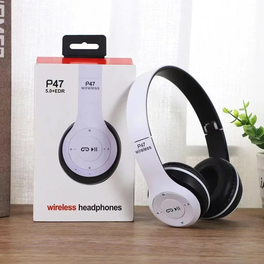 Wireless Bluetooth 5.0 Headphones Foldable Headset Over Ear Portable Mic