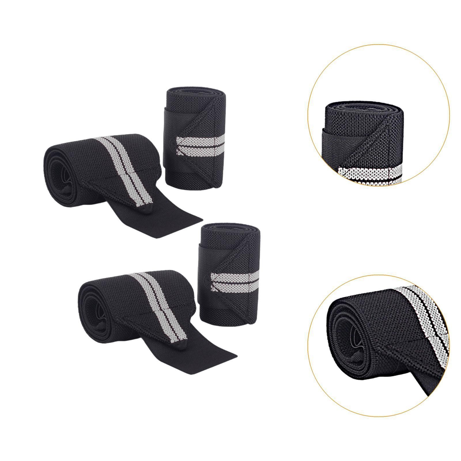4Pcs Weight Lifting Wrist Wraps Support Soft Hand Support