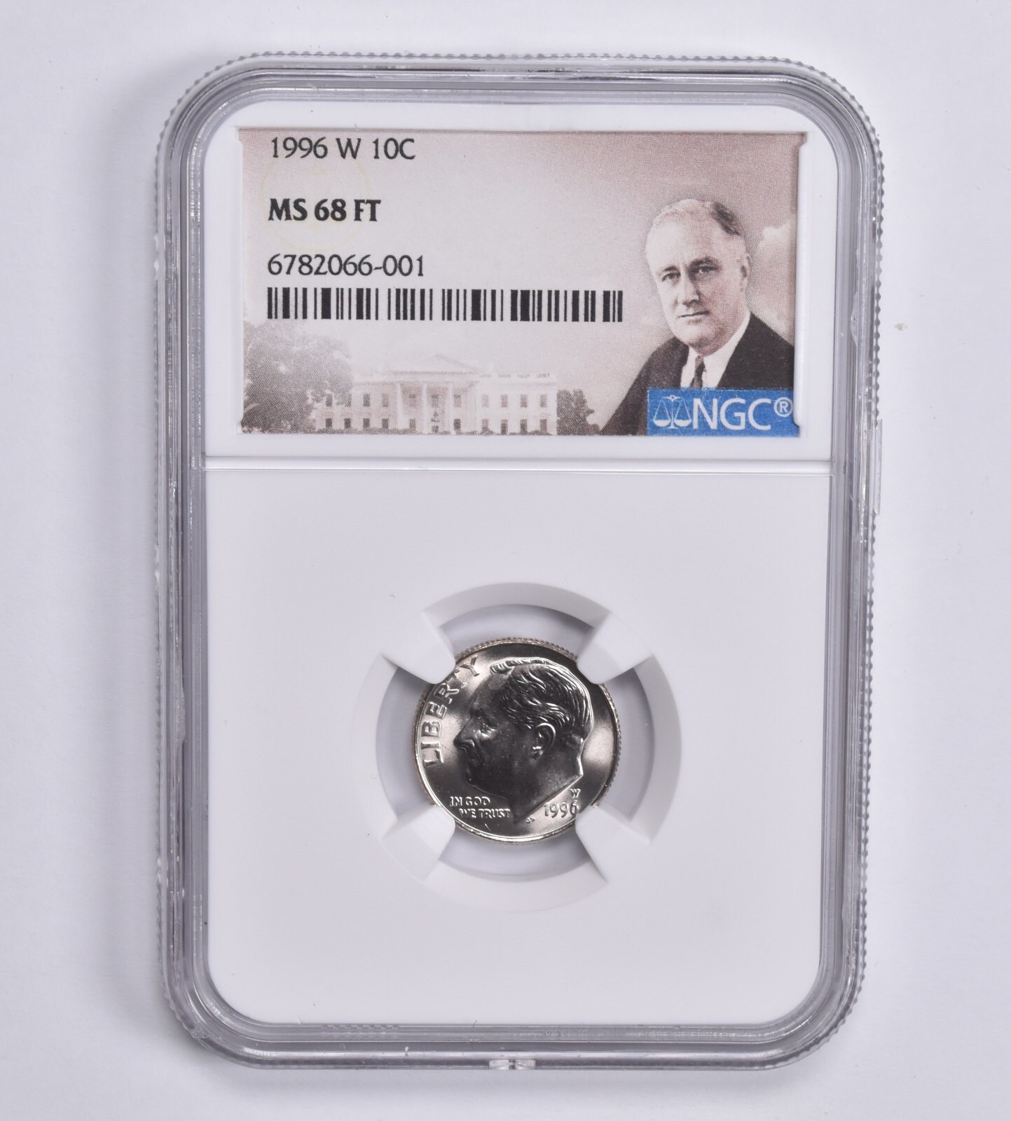 MS68 FT 1996-W Roosevelt Dime NGC Special Label