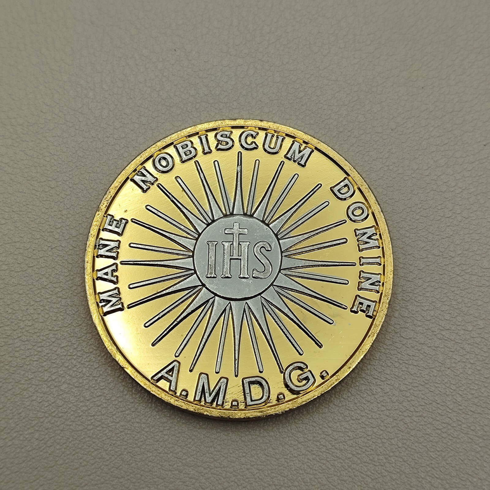 Mane Nobiscum Domine Challenge Coin