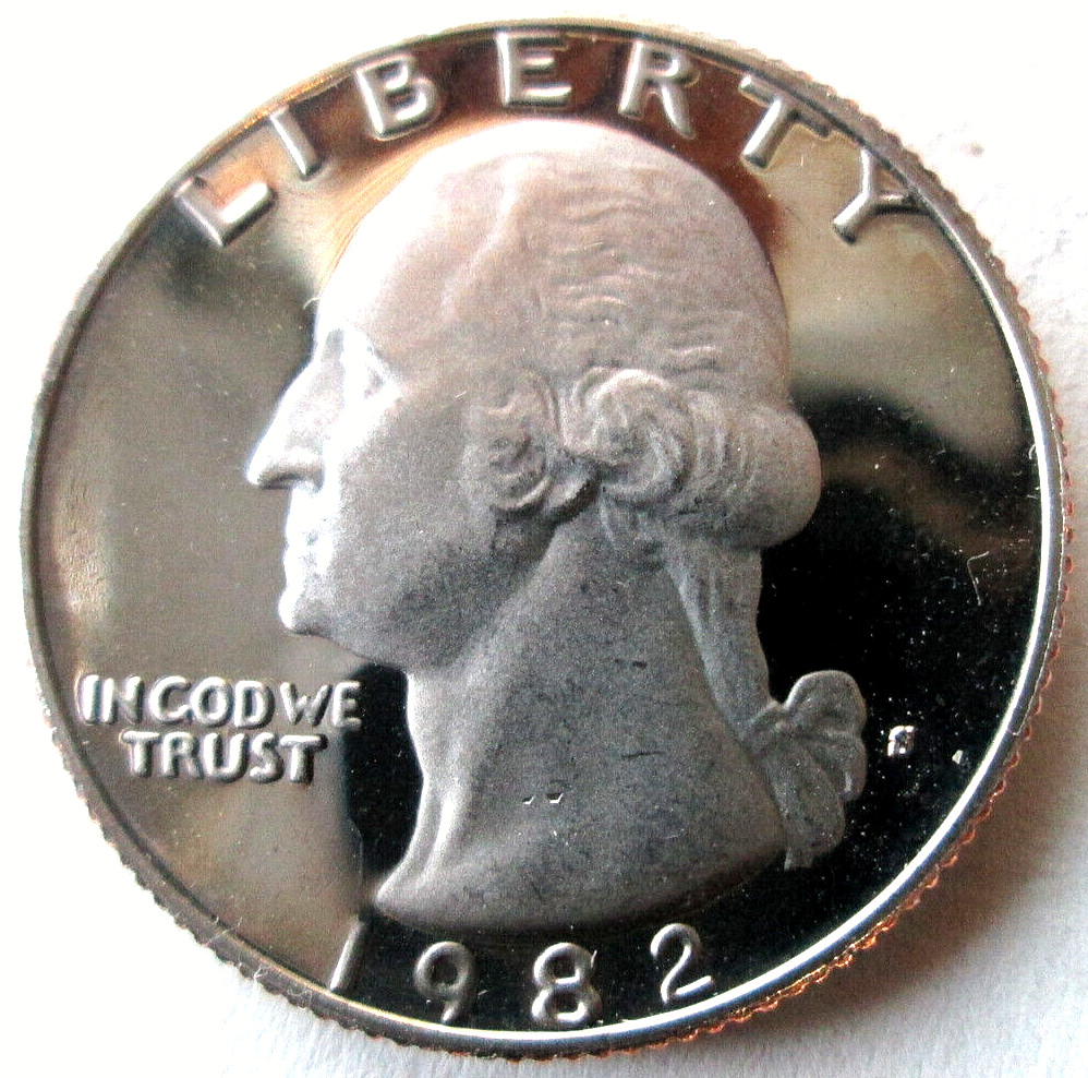 1982-S WASHINGTON CLAD DCAM PROOF IMPAIRED, MS+++  (FS) CONDITION, CIRCULATED