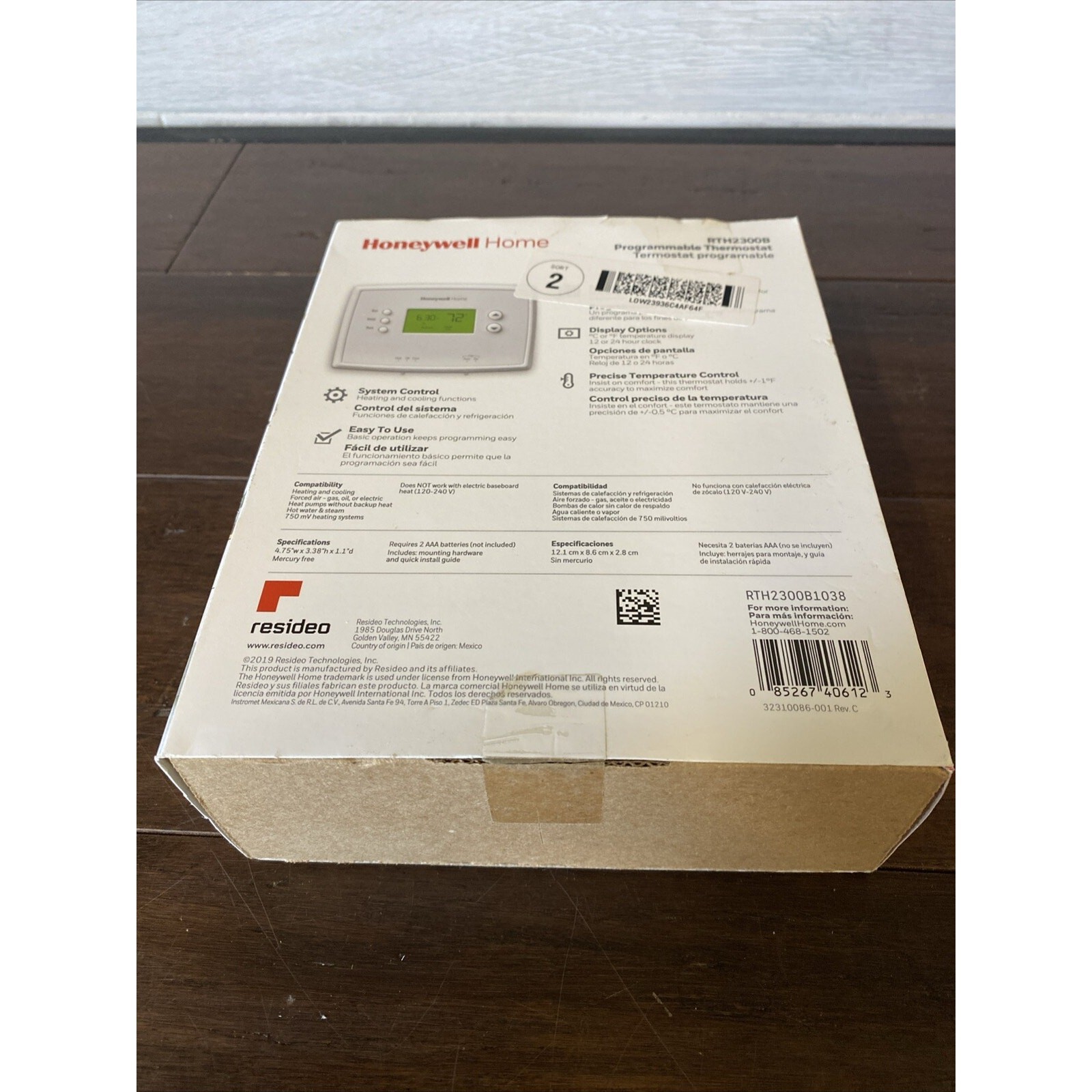Honeywell 5-2 Day Programmable Thermostat (RTH2300B1038)