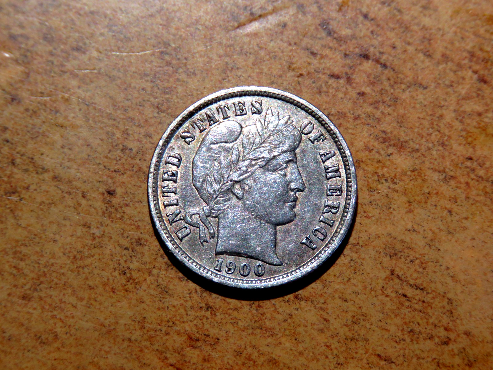 AU/UNC Better Date 1900-S Barber Silver Dime D14