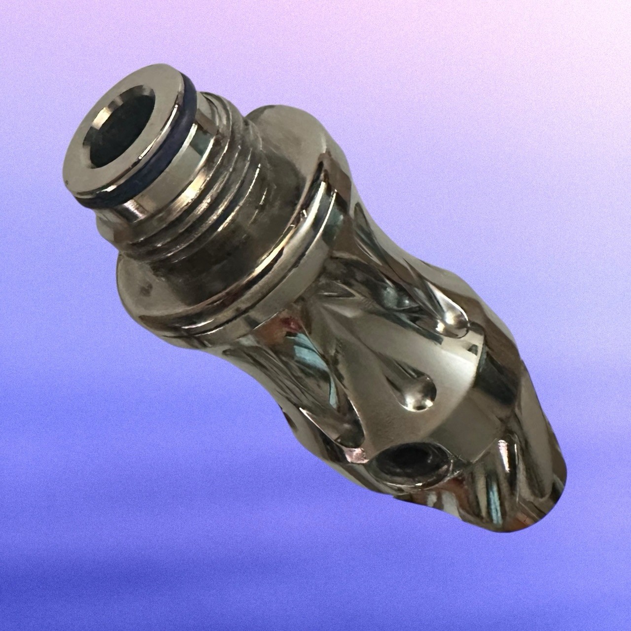 WGP Black Magic Autococker Inline High Pressure Regulator HPR Nickel Chrome