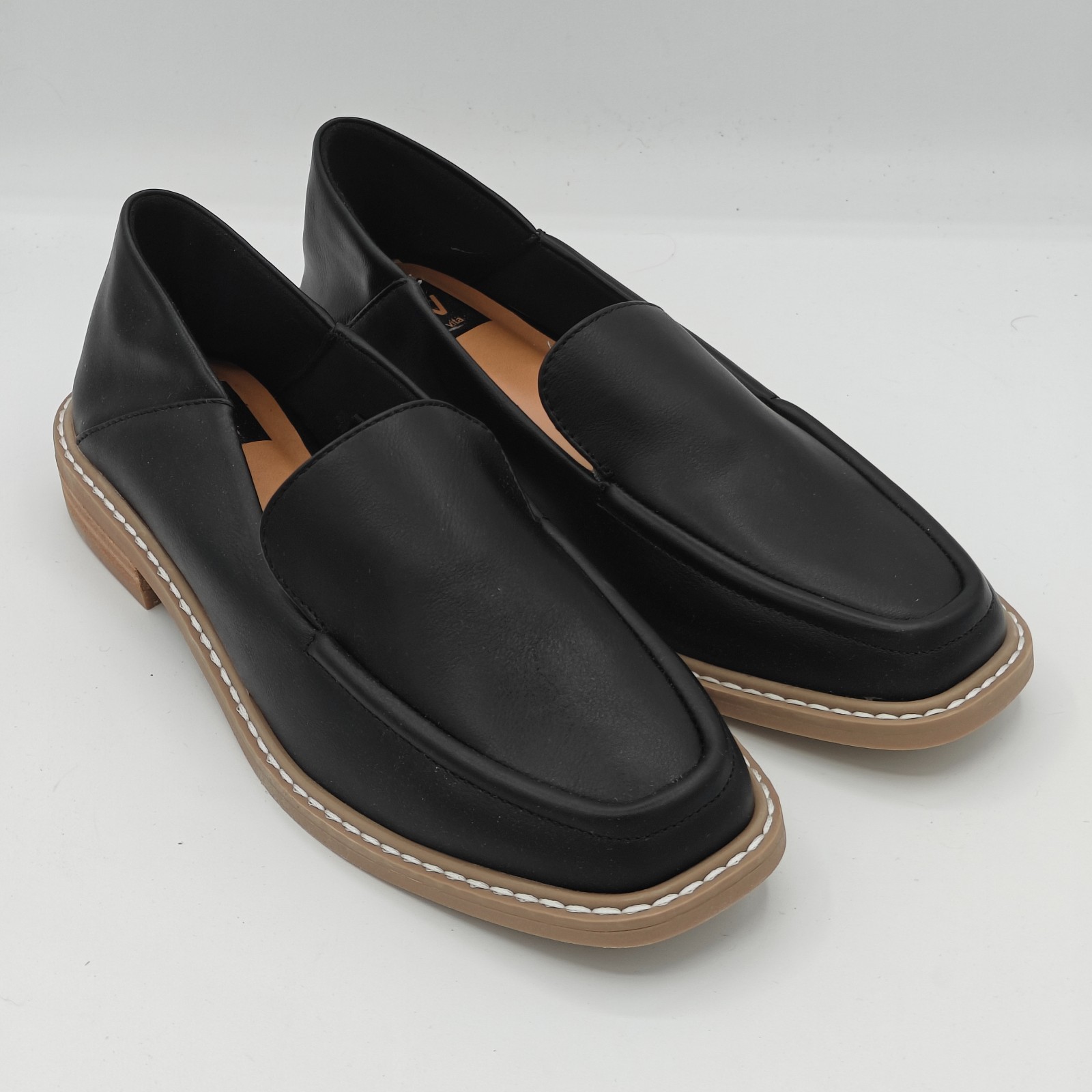 dv by Dolce Vita "Flirty" Women’s Super Soft Loafer with Block Heel (Black) NEW