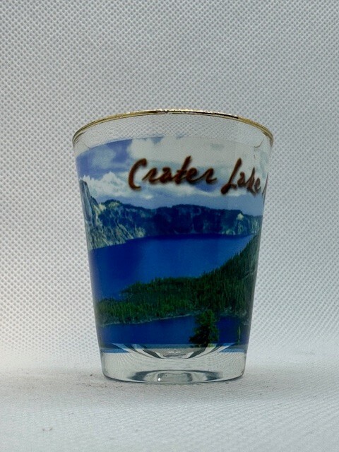 Carter Lake National Park Standard Gold Rim Shot Glass