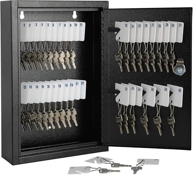 Caja de almacenamiento de llaves con cerradura, gabinete para llaveS.neuvo.2024.