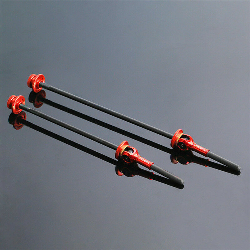 Swishti Road MTB eBike Bike Titanium-Axle Skewers Carbon Levers Red