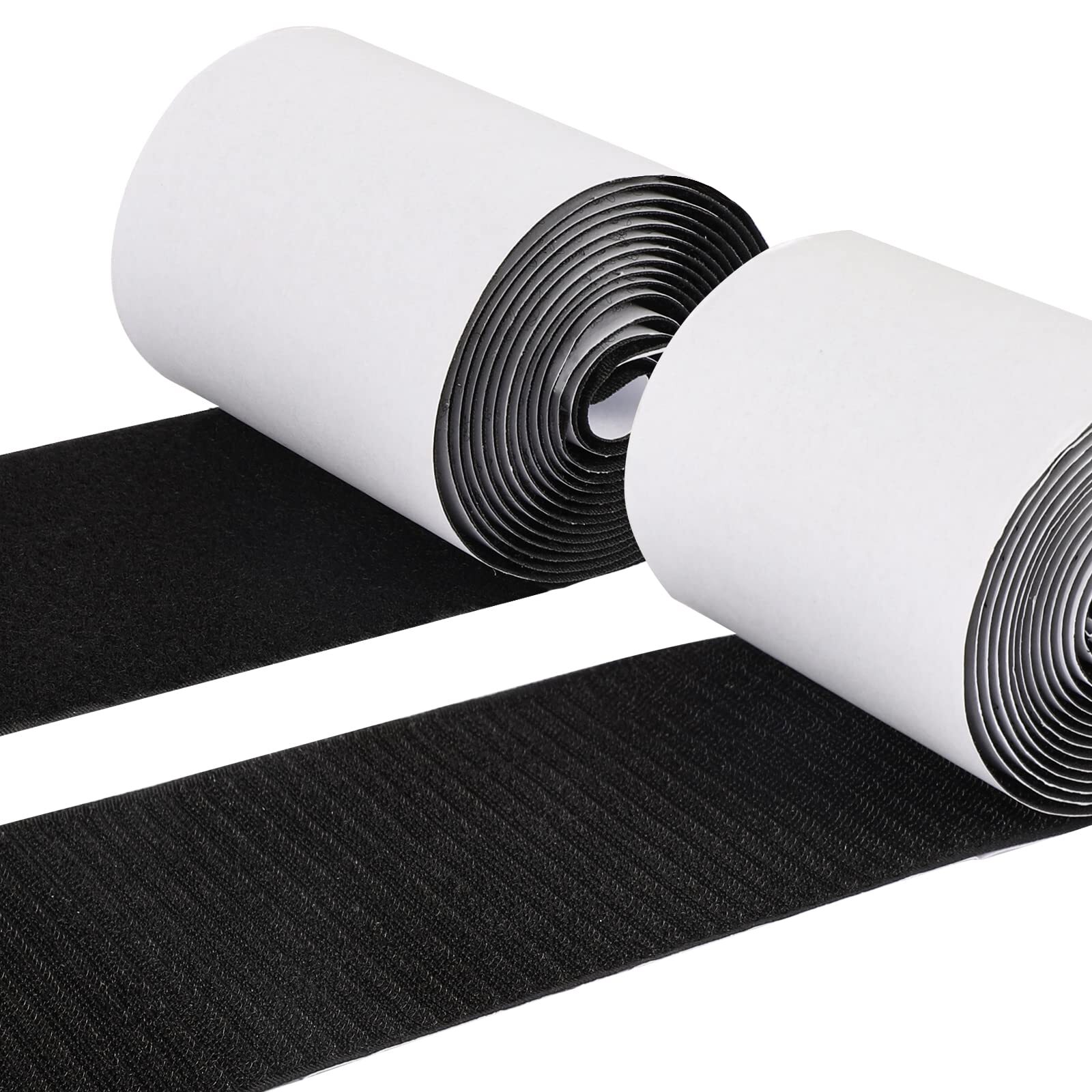 4 Inchx8.2Ft Hook and Loop Tape Nylon Self-Adhesive Strips for Crafting
