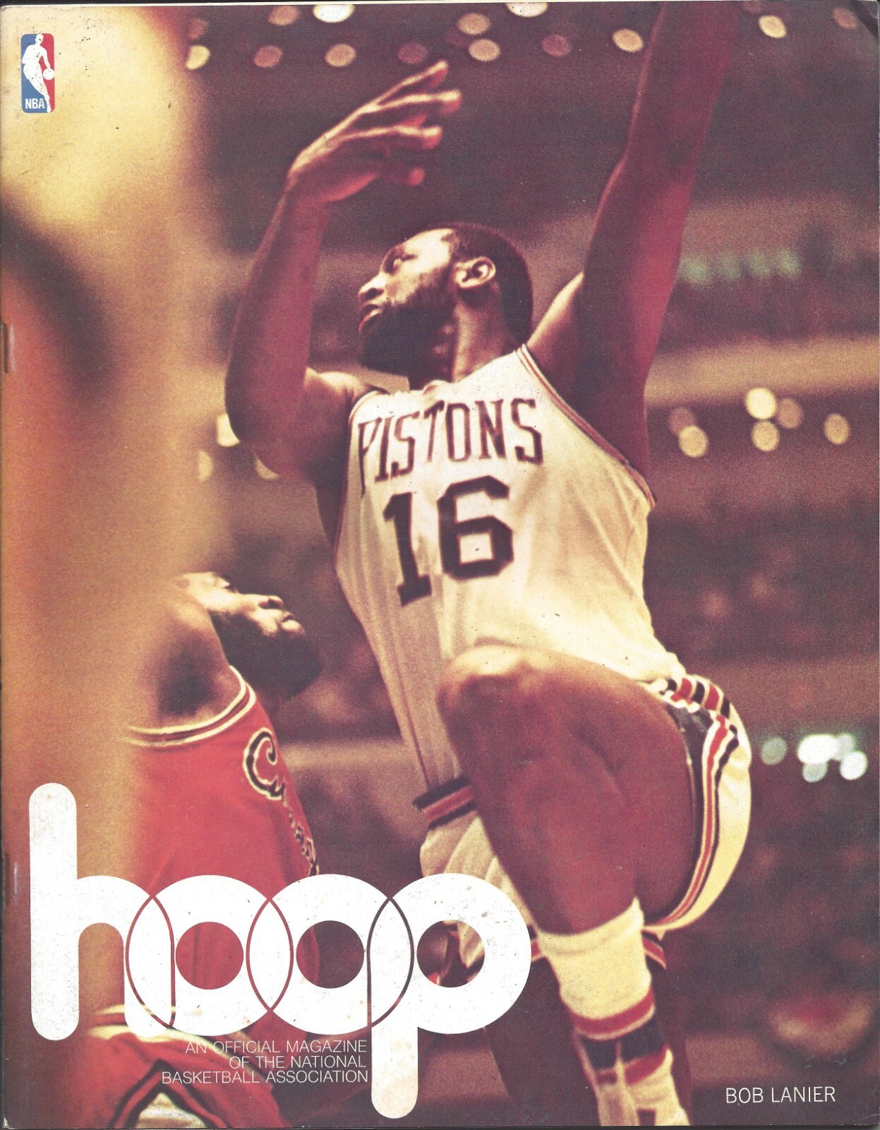 1974 1975 Hoop Basketball program magazine Detroit Pistons Chicago Bulls Lanier