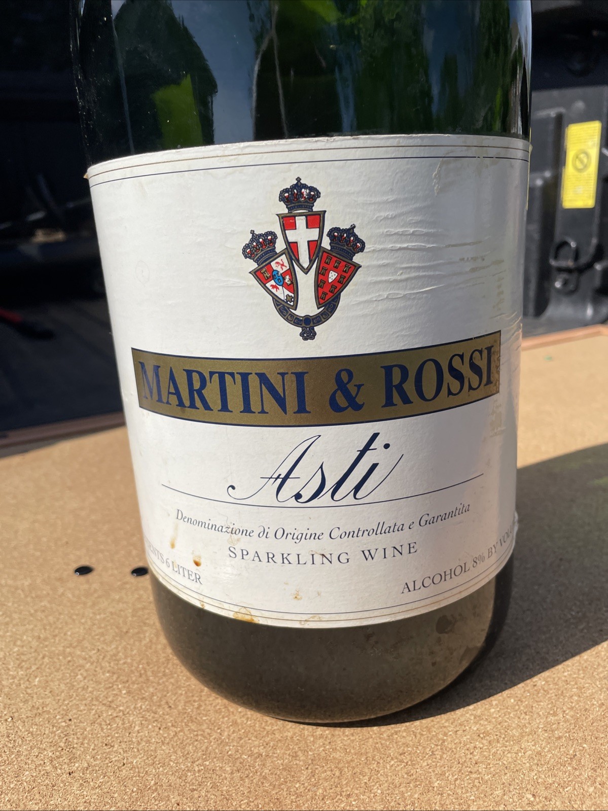 Martini & Rossi Asti Giant Display Bottle Champagne/HUGE. 24.5 inch tall W/cork