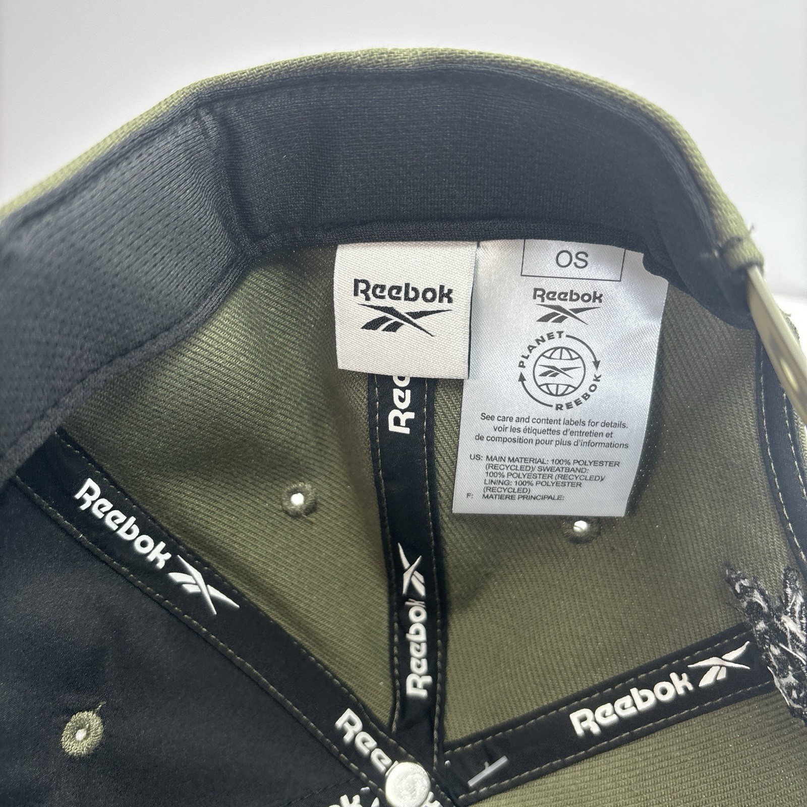 Reebok Classic Ball cap with Adjustable Snapback for Men Army Green