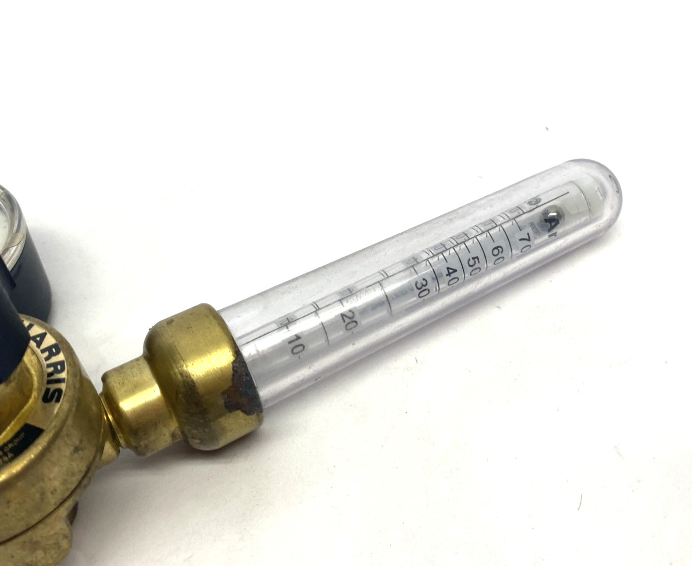 Harris 351 Zero Compensated Cyl. Flowmeter Regulator 3100331 MISSING REAR PIPE