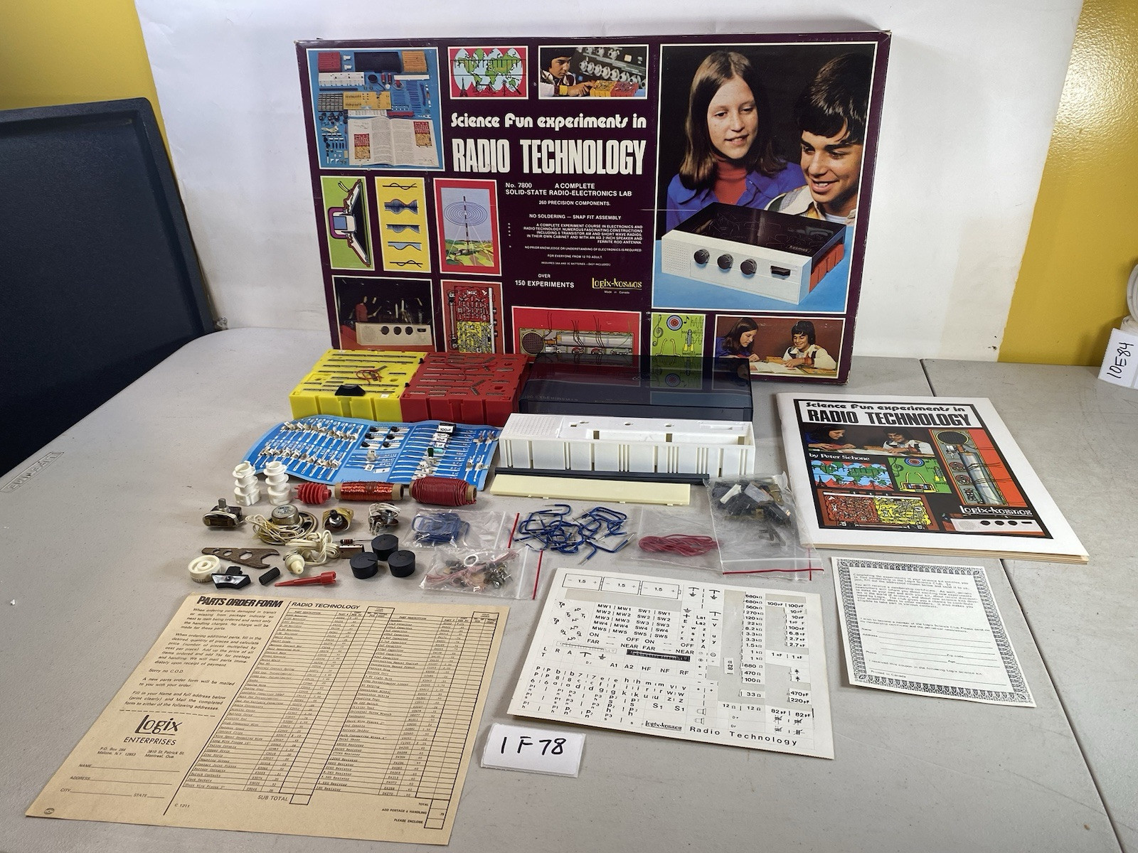 7800 Radio technology Electronics Lab Logix Kosmos Science Fun experiments 1F78