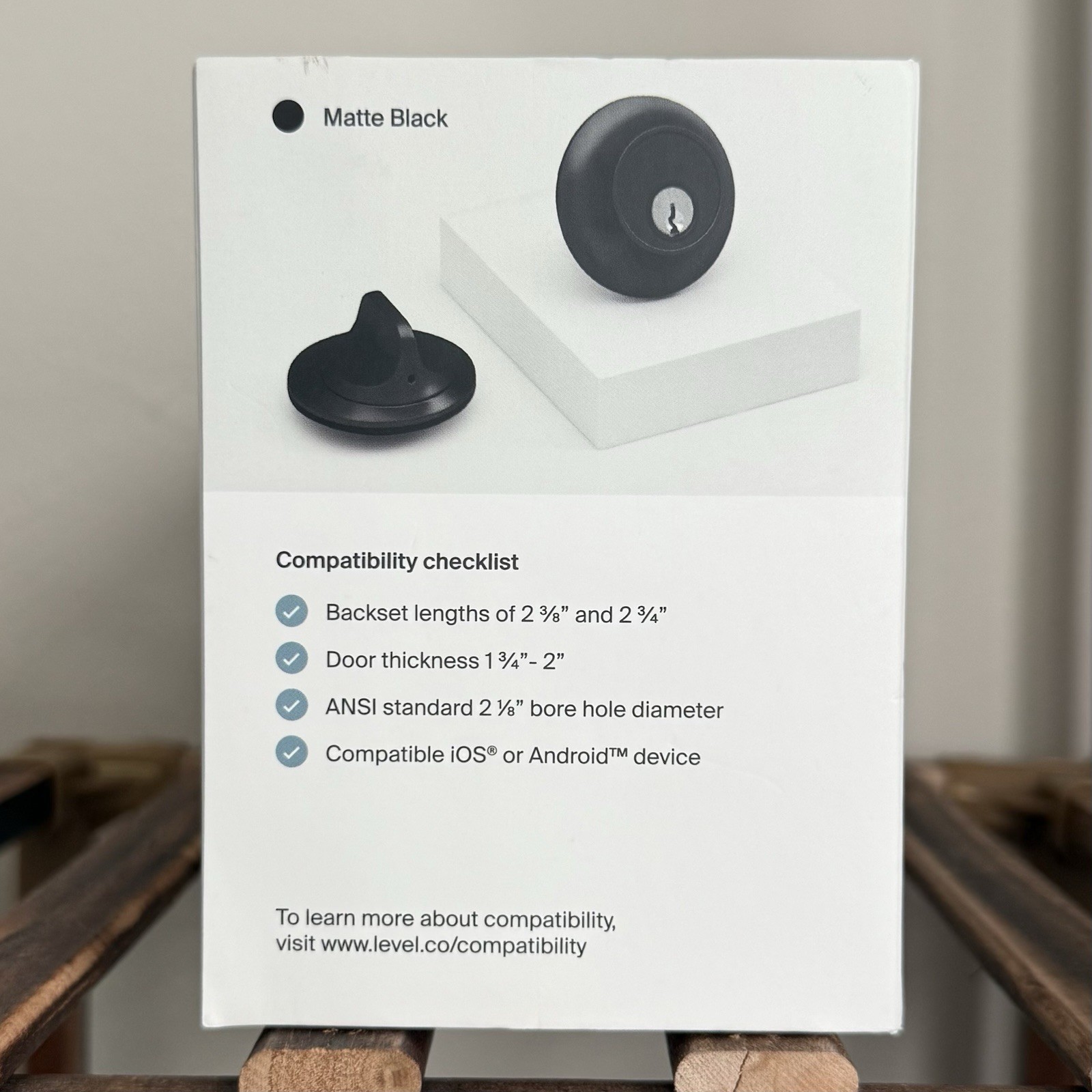 Level Lock - The Invisible Smart Lock - Black Matte