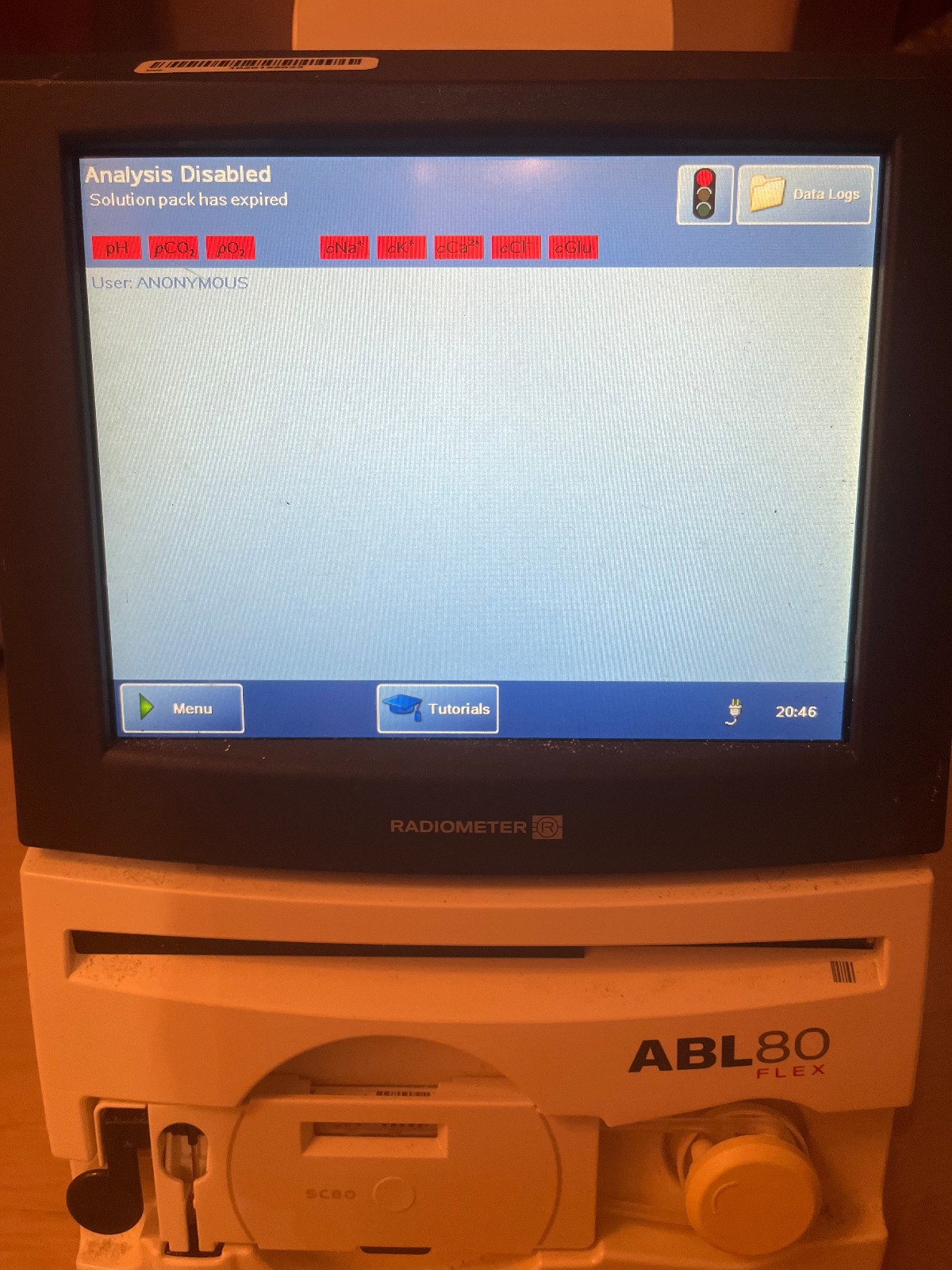 RADIOMETER ABL 80 FLEX GAS ANALYZER ABL80