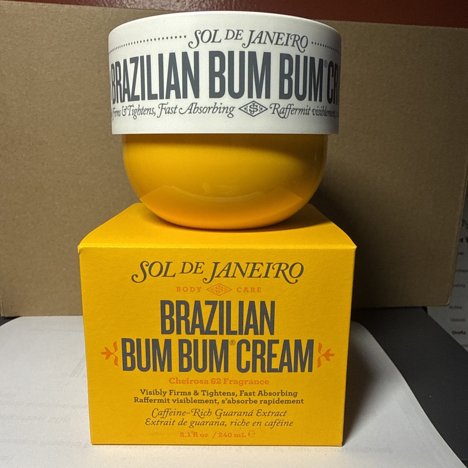Sol de Janeiro Brazilian Bum Bum Visibly Firming Body Cream JUMBO 8.1 FL OZ NIB