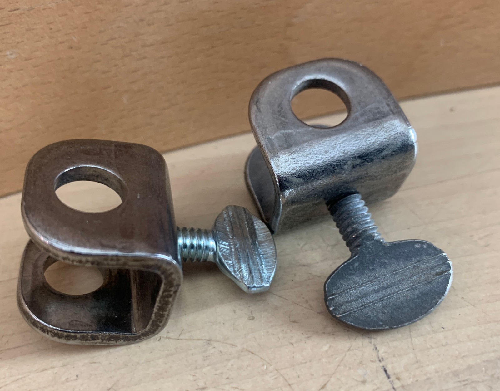 DANMAR Cowbell Post Clamp Pressure Plate Holder Mount Parts Lot of 2x 3/8" Diam.